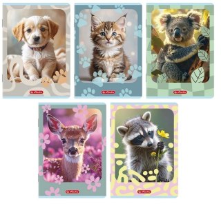 Zeszyt A5/16K kratka Animals (20szt) HERLITZ