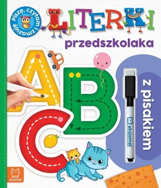 A, B, C. Literki przedszkolaka z pisakiem