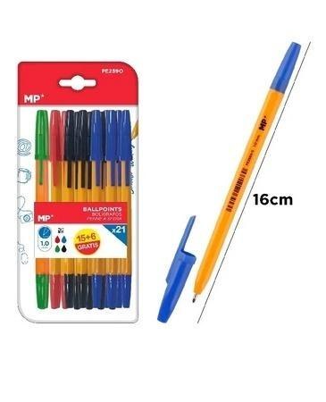 Długopis 1.0mm 21szt MIX