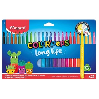 Flamastry Long Life 24kol MAPED