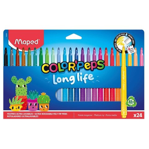 Flamastry Long Life 24kol MAPED