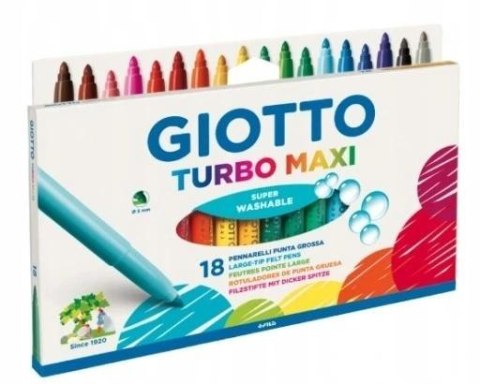 Markery Turbo Maxi 18 kolorów GIOTTO