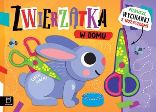 Pierwsze wycinanki z nożyczkami. Zwierzątka w domu