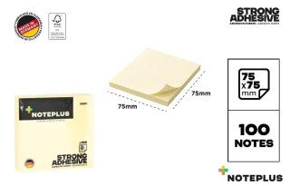 Karteczki samoprzylepne 75x75mm 100K żółte