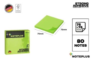 Karteczki samoprzylepne 75x75mm 80K zielone