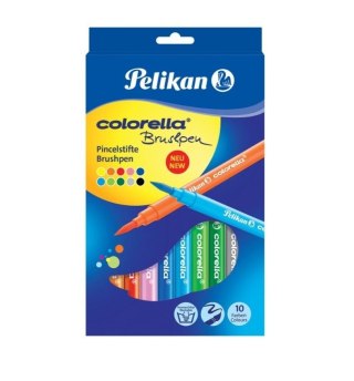 Flamastry Colorella Pędzelkowe 10 kolorów