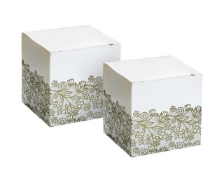 Pudełka papierowe na słodycze 5x5x5cm 6szt