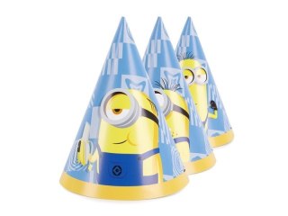 Czapeczki Minionki 16cm 6szt