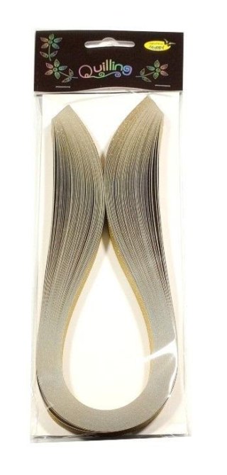 Paski do quillingu 10mmx50cm brokatowe złote 50szt