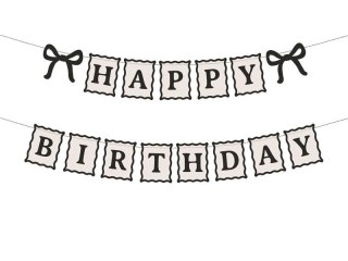 Baner Happy Birthday Kokardki 100cm
