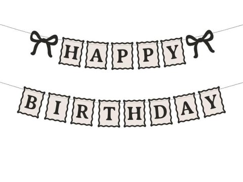Baner Happy Birthday Kokardki 100cm
