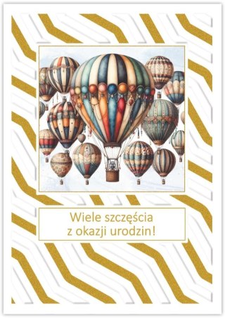 Karnet Silver urodziny męskie