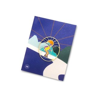 Pin narciarz