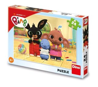 Puzzle Królik Bing maluje 24el