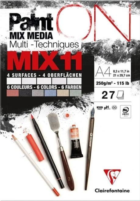 Blok A4 papierów mix11 250g 27ark