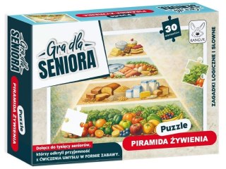 Gra dla Seniora. Puzzle Piramida Żywienia