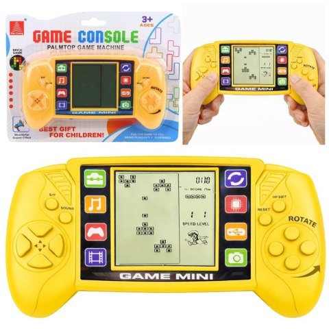 Gra elektroniczna konsola tetris żółta