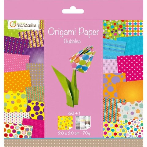 Papier Origami Kropki 20x20cm 70g