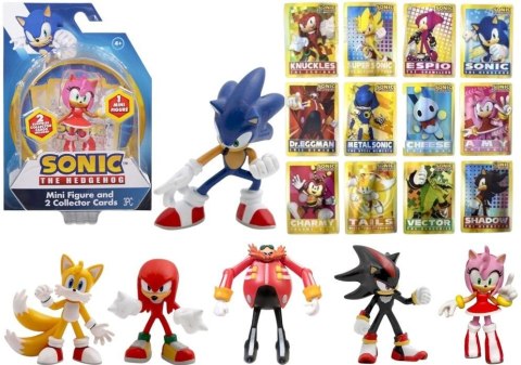 Sonic Figurka + karty kolekcjonerskie mix