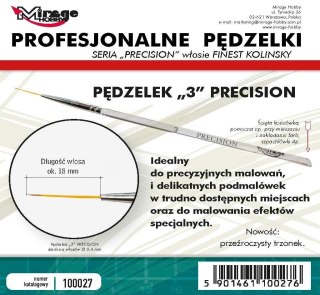Pędzelek Precision Kolinsky 3