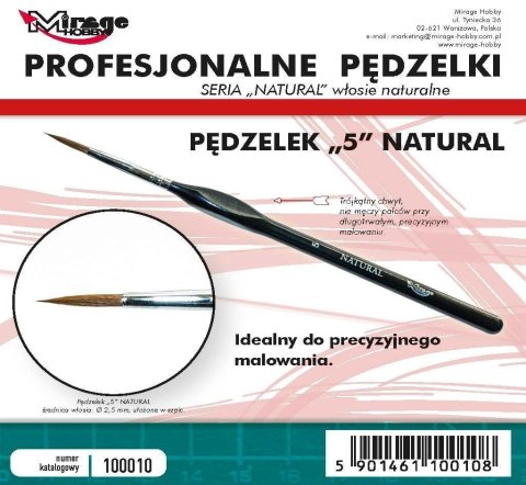 Pędzelek natural 5