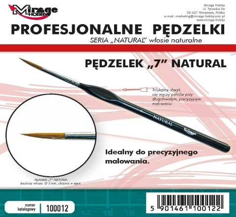 Pędzelek natural 7