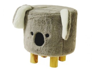 Pufa koala drewniane nogi