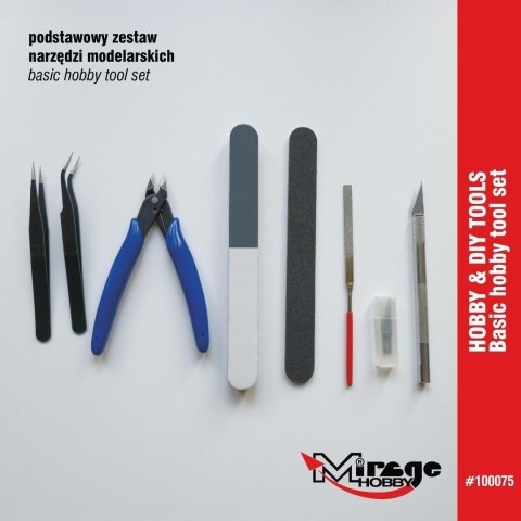 Zestaw podstawowych narzędzi modelarskich