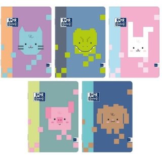 Zeszyt A5/16K linia Zoo Blocks (10szt) OXFORD