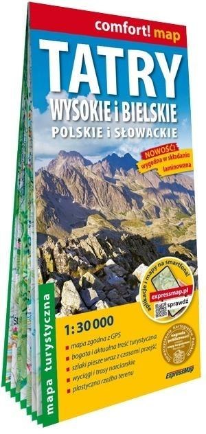 Comfort! map Tatry Wysokie i Bielskie 1:30 000