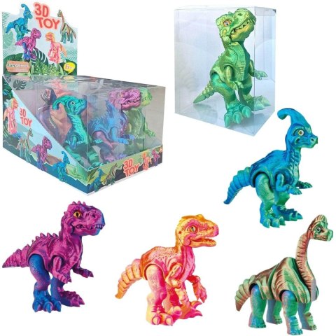 Dinozaur wydruk 3D opalizujący mix
