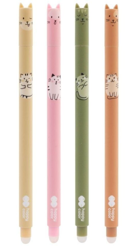 Długopis wymazywalny Warm Kitty 0.5mm nieb.(12szt)
