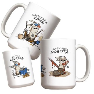 Kubek - Kawa, książka, robota 440ml