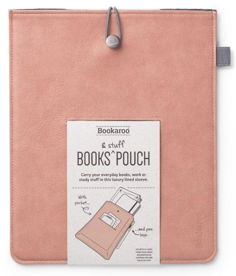 Bookaroo Books & Stuff etui na książkę pudrowy