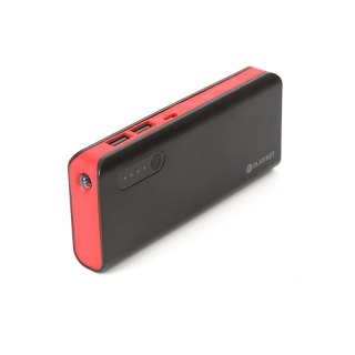 PLATINET POWER BANK 8000 mAh + MICRO USB CABLE + TORCH BLACK RED [42418]
