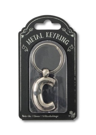 Silver Letter Keyring - brelok do kluczy litera C