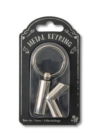 Silver Letter Keyring - brelok do kluczy litera K