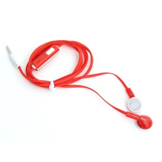 FREESTYLE IN-EAR EARPHONES + MIC SŁUCHAWKI DOUSZNE Z MIKROFONEM RED [42077] TE