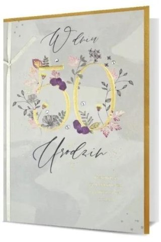Karnet B6 Urodziny 50