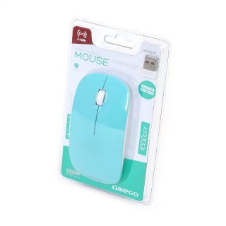 OMEGA MYSZ BEZPRZEWODOWA MOUSE WIRELESS RUBBER BLUE [42595] TE