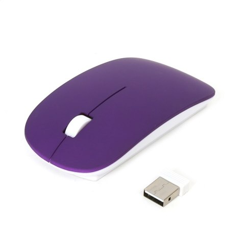 OMEGA MYSZ BEZPRZEWODOWA MOUSE WIRELESS RUBBER PURPLE [42596]
