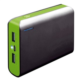 PLATINET POWER BANK 6000 mAh TORCH BLACK GREEN [43179] TE