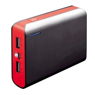 PLATINET POWER BANK 6000 mAh TORCH BLACK RED [43180] TE