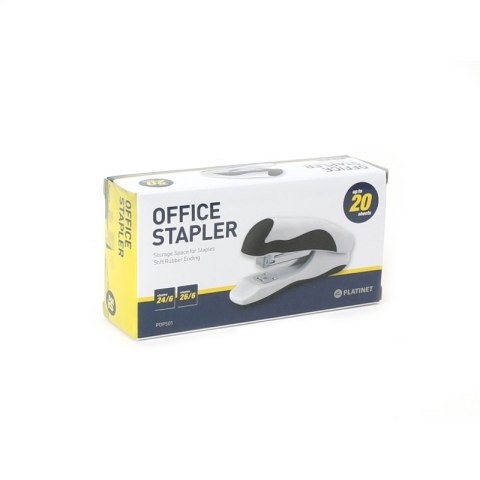 PLATINET STAPLER ZSZYWACZ 24/6 26/6 20 SHEETS WHITE 43036