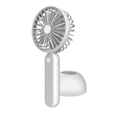 PLATINET RECHARGEABLE DESK FAN WENTYLATOR 1200MAH WHITE/GREY [45246]