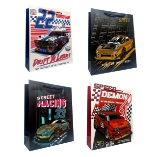 Torebka prezentowa dziecięca L matal. Racing mix