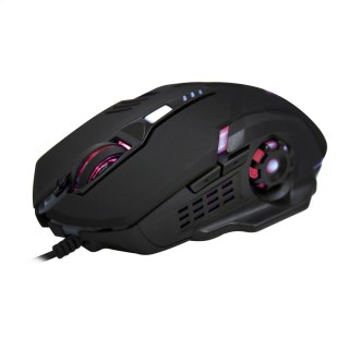 VARR GAMING MOUSE MYSZ 800/1200/1600/2600 DPI EXA2 6D LED BLACK [45188]