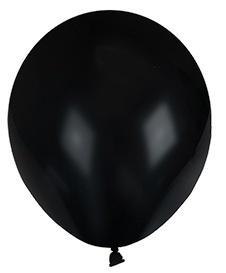 Balony pastelowe jednokolorowe czarne 10szt