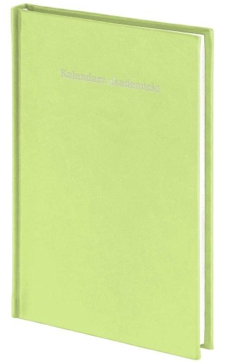 Kalendarz akad. 2026/2027 A5 tyg. Pastel zielony