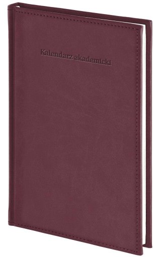 Kalendarz akad. 2026/2027 A5 tyg. Vivella bordo